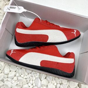 puma mesh sneakers red