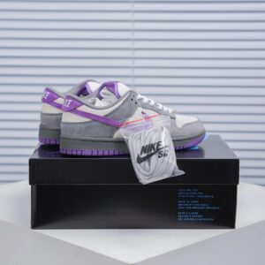 nike dunk sneakers purple gray