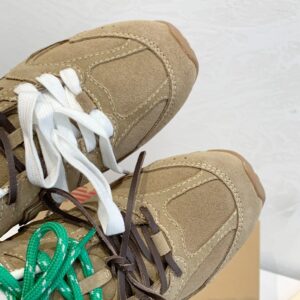 miu miu x new balance sneakers brown