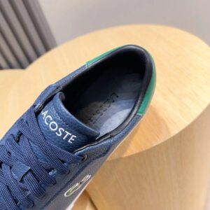 lacoste pebble leather sneakers blue