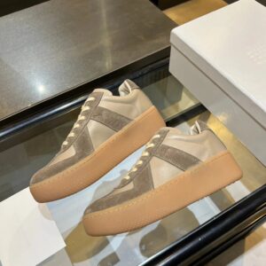 maison margiela mm6 thick bottom sneakers beige