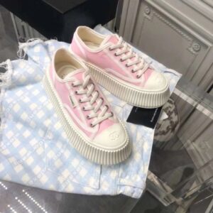 chanel vintage sneakers pink