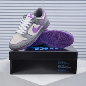 nike dunk sneakers purple gray