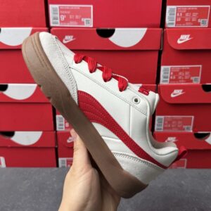 puma bread sneakers white red