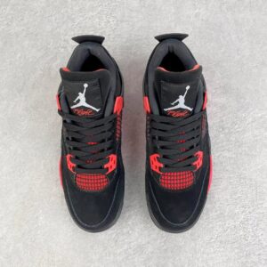 nike air jordan 4 retro black red