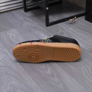 maison margiela colorful splash sneakers black