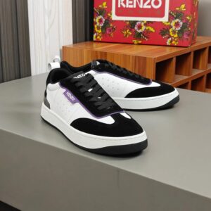 kenzo classic sneakers white black