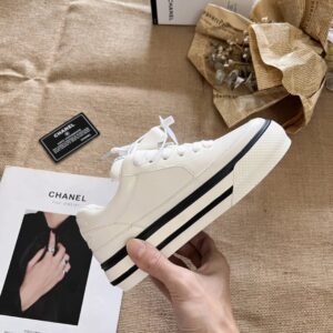 chanel panda sneakers 2024 white