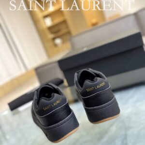 saint laurent leather sneakers sl61 black