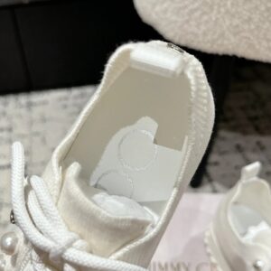 jimmy choo knit sneakers white