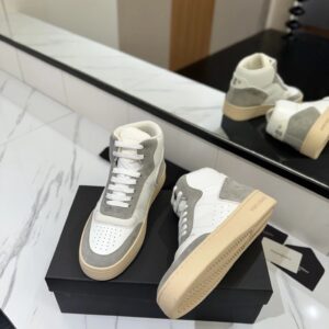 saint laurent sl61 sneakers white grey