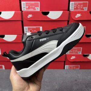 puma bread sneakers black white