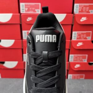 puma bread sneakers black white