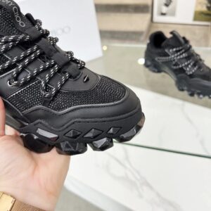jimmy choo diamond x ii m sneakers black