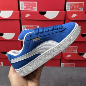 puma bread sneakers blue white