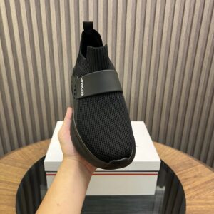 moncler ultra light knit sneakers black