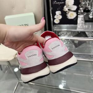 lanvin clay sneakers pink