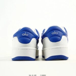 alo yoga runner sneakers blue white