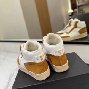 saint laurent sl80 sneakers white & camel