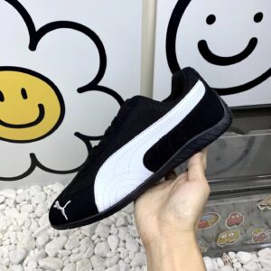 puma mesh sneakers black