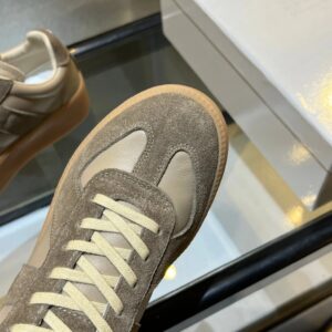 maison margiela mm6 thick bottom sneakers beige