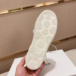 moncler lunarove white sneakers gold accent