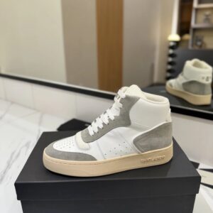 saint laurent sl61 sneakers white grey