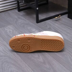 maison margiela colorful splash sneakers white