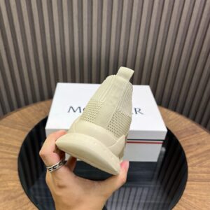 moncler ultra light knit sneakers beige