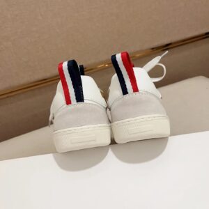 moncler lunarove white sneakers gold accent