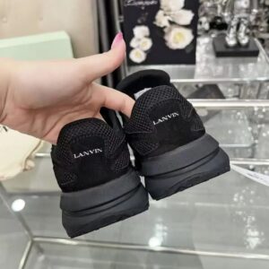 lanvin clay sneakers black