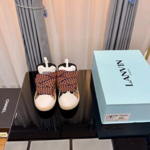 lanvin casual sneakers pink orange