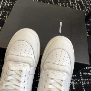 ysl white sl80 high top sneakers