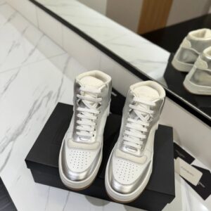 ysl sl61 sneakers silver white