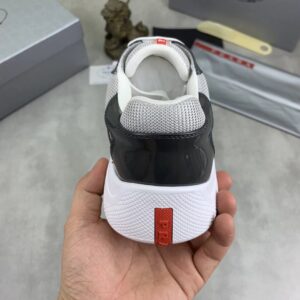 prada casual sneakers black grey