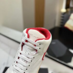 saint laurent sl61 sneakers white red