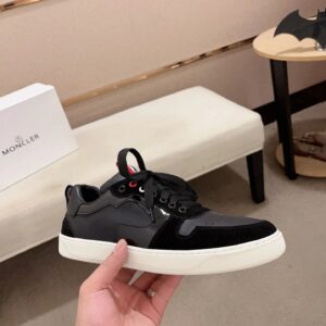 moncler lunarove black sneakers white sole