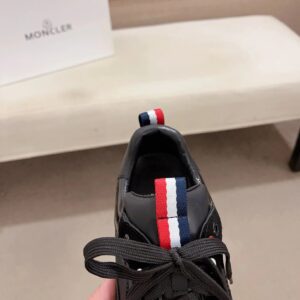 moncler lunarove black sneakers white sole