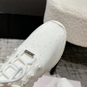 jimmy choo knit sneakers white