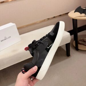 moncler lunarove black sneakers white sole