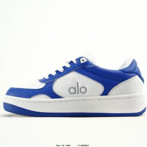 alo yoga runner sneakers blue white