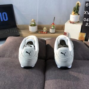 puma racing sneakers white black