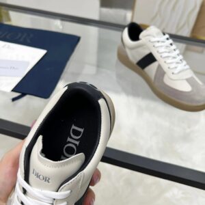 dior b01 white leather sneakers black