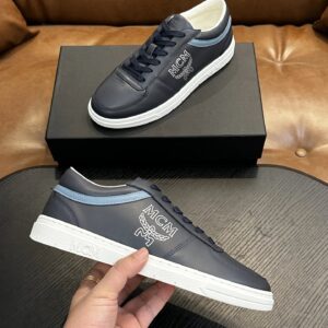 mcm skystream cubic monogram jacquard sneaker black