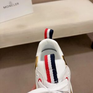 moncler lunarove white sneakers gold accent