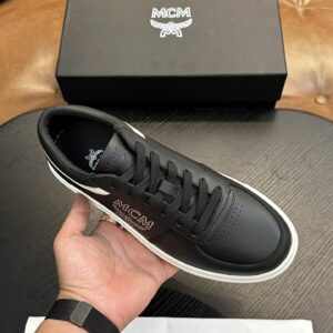 mcm skystream cubic monogram jacquard sneaker black
