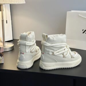 moncler mid boots white
