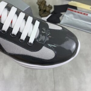 prada casual sneakers black grey