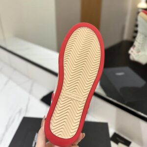 saint laurent sl61 sneakers white red