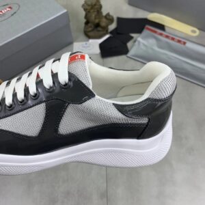 prada casual sneakers black grey